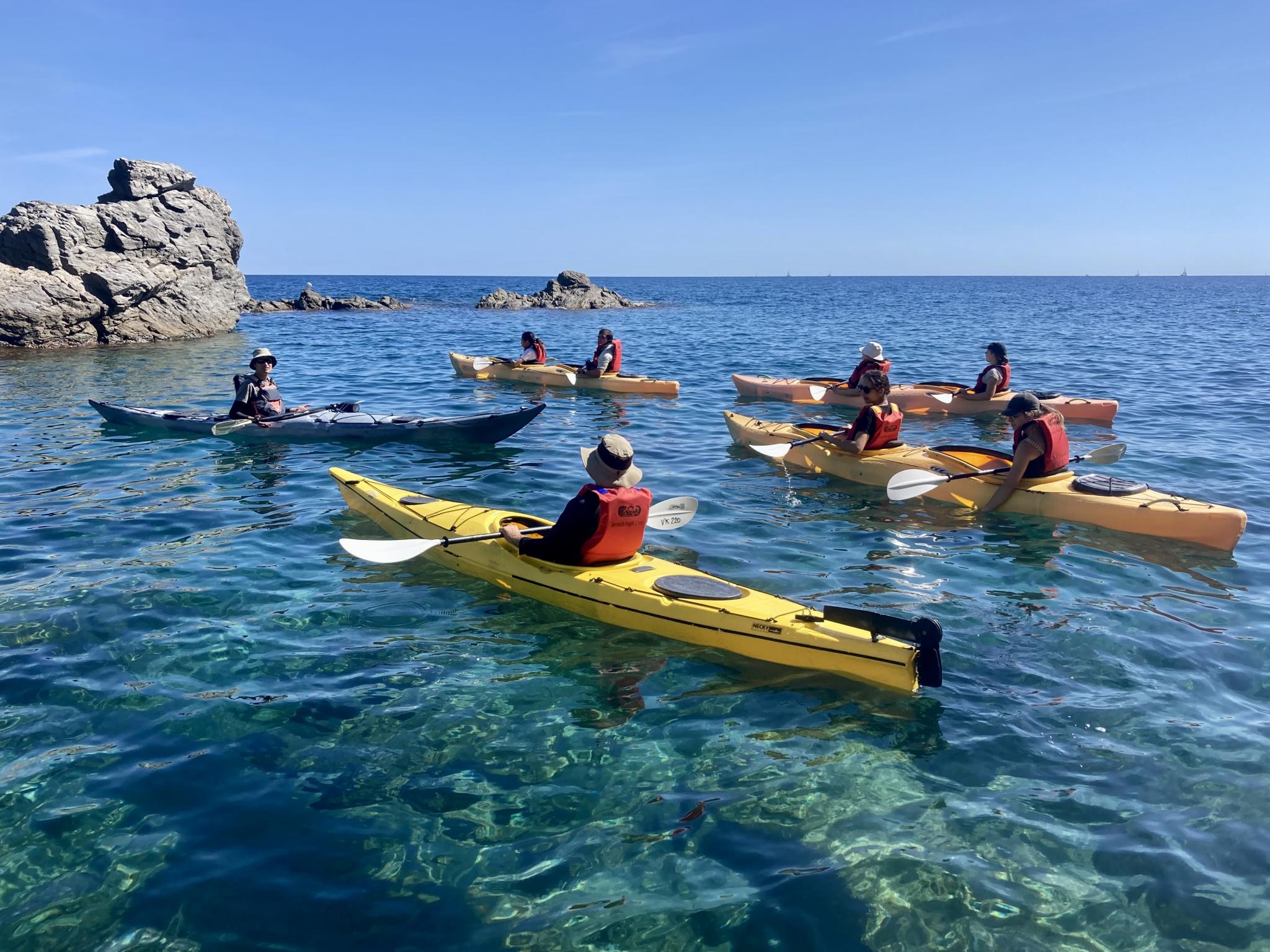 Kayak en mer